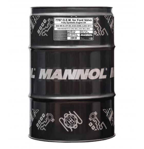 Моторное масло Mannol OEM 5W-30 SN/CF, 60л. SP (MN7707-60) 