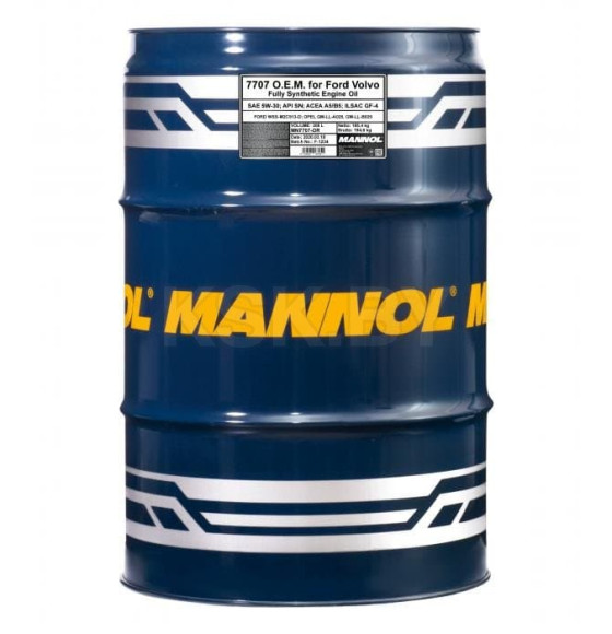 Моторное масло Mannol OEM 5W-30 SN/CF, 208л. (MN7707-DR) 