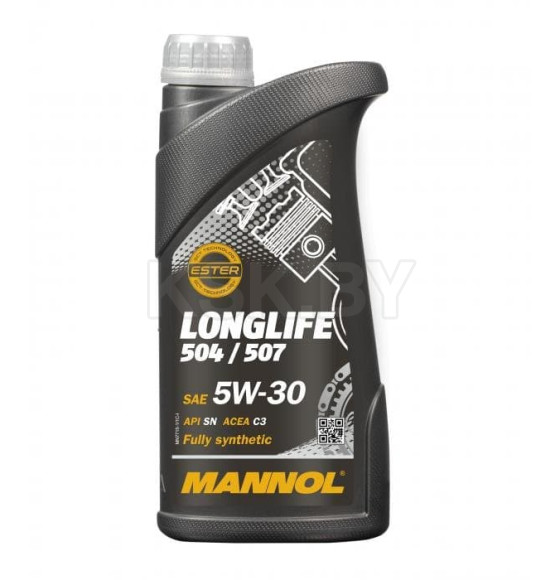 Моторное масло Mannol Longlife 504/507  5W-30 SN/CF, 1л (MN7715-1) 