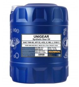 Трансмиссионное масло Mannol Unigear 75W-80 GL-4/GL-5 LS, 20л