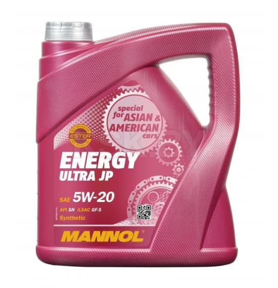 Моторное масло Mannol Energy Ultra JP 5W-20 API SN 4л. (MN7906-4) 