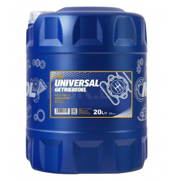 Трансмиссионное масло Mannol Universal 80W-90 GL-4, 20л. (MN8107-20) 