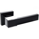 Ручка дверная ORO&ORO "TECNO" 042-15Е BLACK/CP (черный/хром) (под заказ)