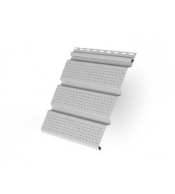 Сайдинг виниловый "Софит" с полной перфорацией, цвет Белый, 3000*303*1,1 мм.