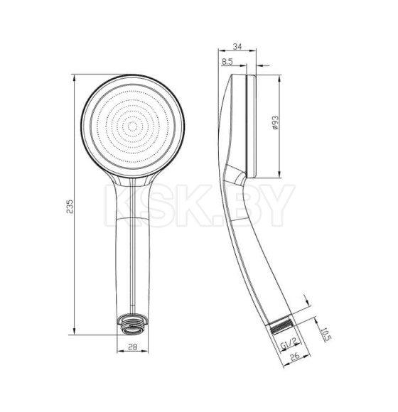 Душевая лейка IDDIS SPA1F00i18 (SPA1F00i18) 