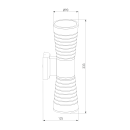 Светильник садово-парковый со светодиодами 1502 TECHNO LED TUBE DOBLE белый (a044303) 