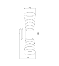 Светильник садово-парковый со светодиодами 1502 TECHNO LED TUBE DOBLE белый