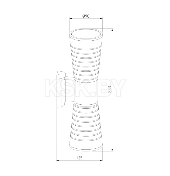 Светильник садово-парковый со светодиодами 1502 TECHNO LED TUBE DOBLE белый (a044303) 