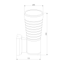 Светильник садово-парковый со светодиодами 1503 TECHNO LED TUBE UNO белый (a044305) 