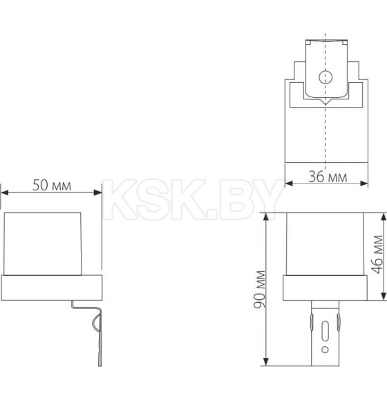 Датчик освещенности / Белый SNS-L-06 1200W IP44 (a026126) 