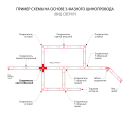 Коннектор X-образный для трехфазного шинопровода (черный) /TRC-1-3-X-BK (a039509) 