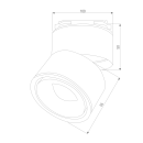 Светильник потолочный светодиодный Klips Белый 15W 4200K LTB21 (a040437) 