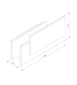 Светильник настенный светодиодный Inside LED белый матовый MRL LED 12W 1012 IP20