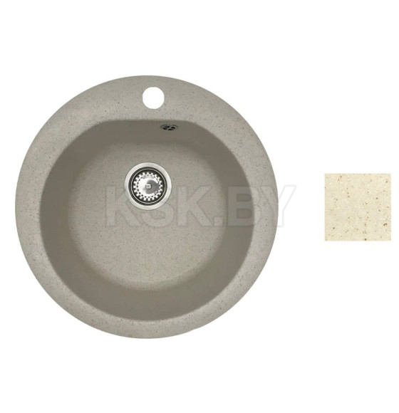 Мойка кухонная БелЭворс NIKA бежевый в компл. с сифоном