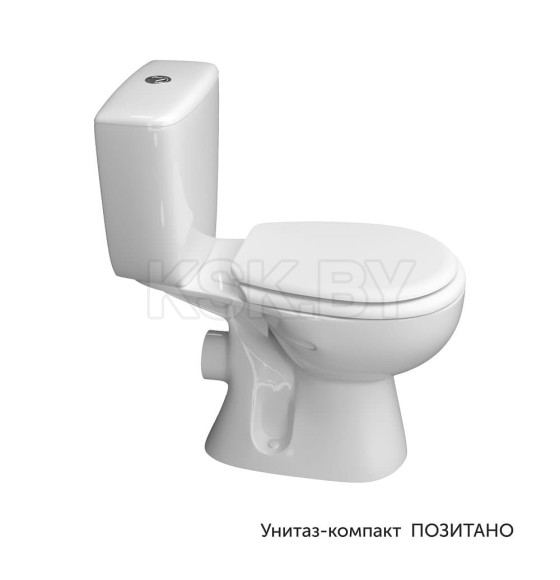 Унитаз напольный Керамин Позитано (сидение полипропилен) сорт 1