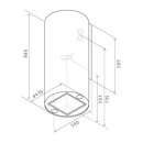 Вытяжка кухонная Jetair PIPE ISLAND WH/A/43 (PIPEISLANDWH/A/43) 