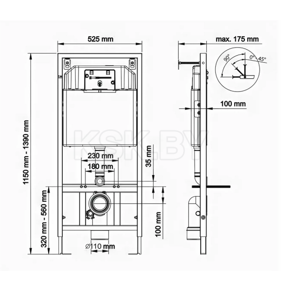 Инсталляция Berges Novum (кнопка L3 хром глянец )