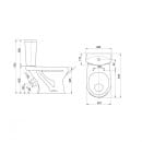 Унитаз напольный Santeri Ультра (белый крап) 