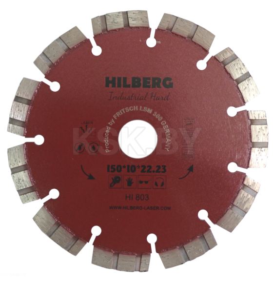 Диск алмазный 150х22,23 Hilberg Industrial Hard (HI803) 