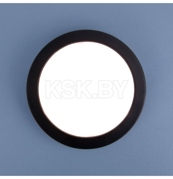 Встраеваемый светодиодный светильник с LED подсветкой круг DSKR80 5W 4200K BK черный (a049707) 