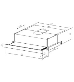 Вытяжка кухонная Weissgauff TEL06 1MBL
