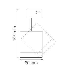 Светильник для 1-фазного трека CANNO LED 15W 960LM 30G ЧЕРНЫЙ 4000K IP20 