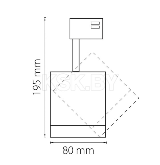 Светильник для 1-фазного трека CANNO LED 15W 960LM 30G БЕЛЫЙ 4000K IP20  (301264) 