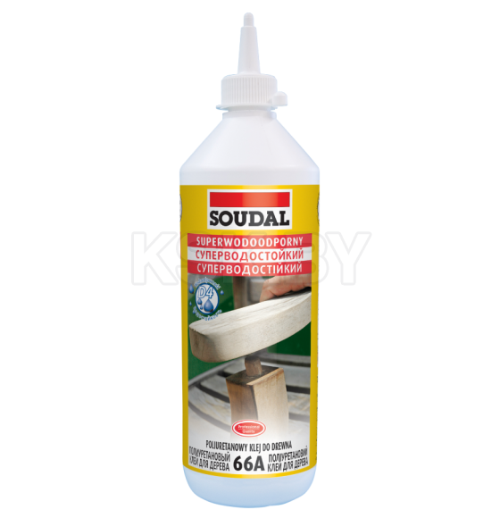 Клей монтажный Soudal 66А для дерева D4 суперводостойкий, 250 мл (107630) 