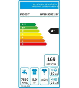 Стиральная машина Indesit IWSB 50851 BY