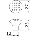 Ручка мебельная GG10, сатин (75702) 