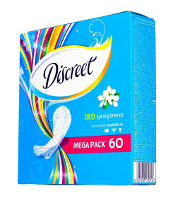 Прокладки Discreet Део Весенний бриз Мультиформ ТРИО, 60шт