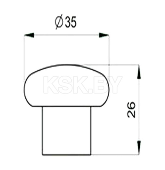 Ручка мебельная,пластиковая PK01/K1 металлик (52264) 