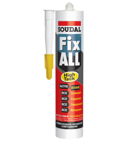 Клей-герметик Soudal Fix All High Tack белый, 290мл