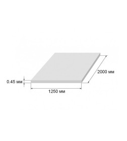 Лист плоский оцинкованный 2000х1250х0,45 мм