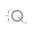 Трубка алюминиевая круглая 30х1х2000мм (00661) 