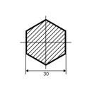 Шестигранник стальной горячекатаный Ст35 30мм