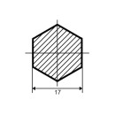 Шестигранник стальной горячекатаный Ст35 17мм