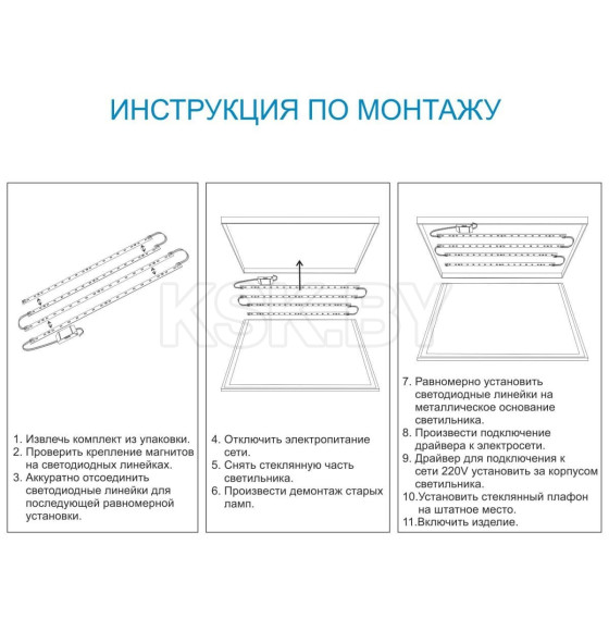 Комплект светодиодных линеек 