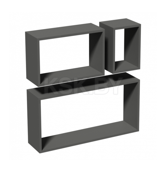 Комплект полок FRS1 Rectangle серый (67912) 