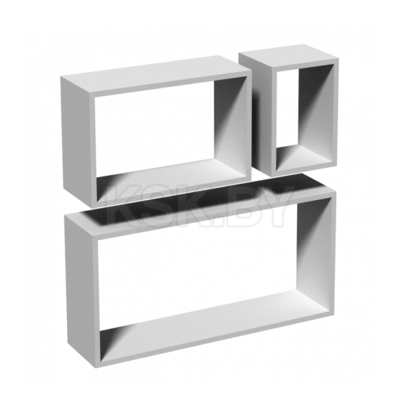 Комплект полок FRS1 Rectangle белый (67911) 