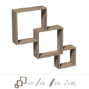 Комплект полок FIS1 Square module дуб сонома (67313) 