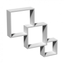 Комплект полок FIS1 Square module белый (67311) 