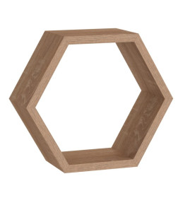 Полка FHS300 Hexagonal shelf DS дуб сонома