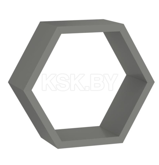 Полка FHS300 Hexagonal shelf SZ серый (67702) 