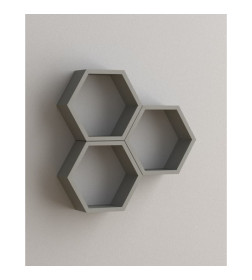 Полка FHS300 Hexagonal shelf SZ серый