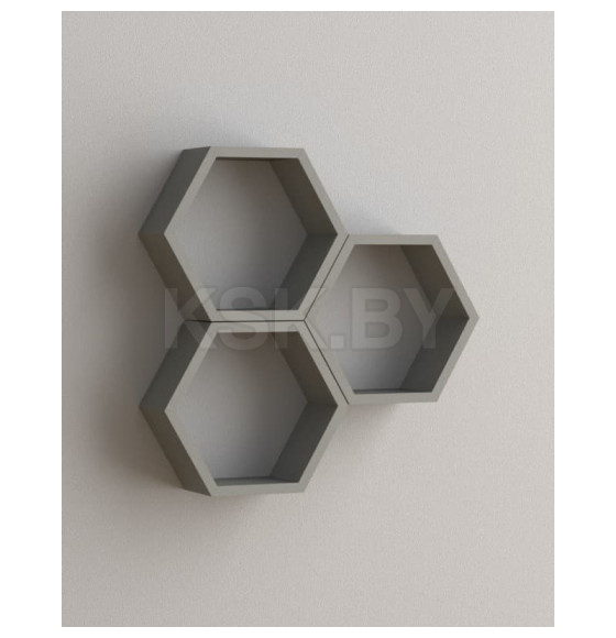 Полка FHS300 Hexagonal shelf SZ серый (67702) 