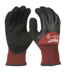 Перчатки рабочие зимние с защитой от порезов уровень 3 Milwaukee 10/XL