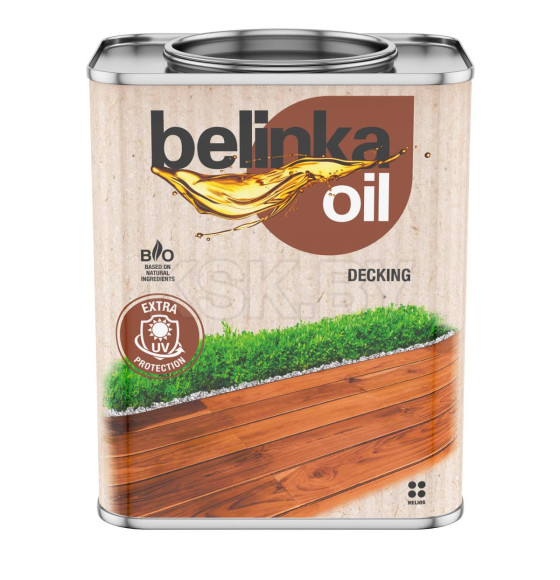 Масло для древесины для наружных работ BELINKA Oil - decking, масло для древесины для наружных работ, №201 натуральный, 0,75л