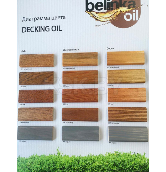 Масло для древесины для наружных работ BELINKA Oil - decking, масло для древесины для наружных работ, №201 натуральный, 0,75л