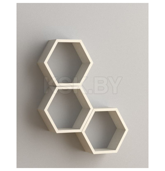 Полка FHS300 Hexagonal shelf BI белый (67701) 